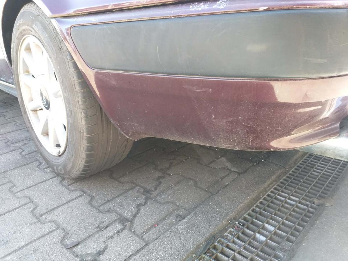 Audi 80 B4 original Stoßstange Stossfänger hinten Weinrot LZ3T Limousine Bj.1992